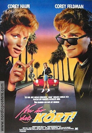 Licence to Drive 1988 movie poster Corey Haim Corey Feldman Glasses Cars and racing