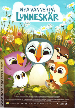 Puffin Rock and the New Friends 2023 movie poster Chris O´Dowd Jeremy Purcell Animation Birds