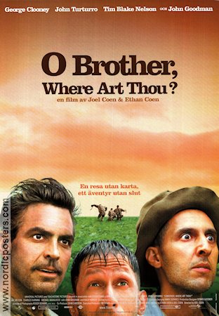 O Brother Where Art Thou 2000 poster George Clooney Joel Ethan Coen