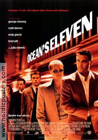Ocean´s Eleven 2001 poster George Clooney Steven Soderbergh