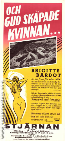 Et Dieu... créa la femme 1956 movie poster Brigitte Bardot Curd Jürgens Jean-Louis Trintignant Roger Vadim Ladies Romance