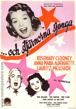 The Stars Are Singing 1953 poster Rosemary Clooney Norman Taurog