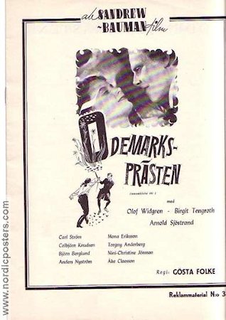 Ödemarksprästen 1946 movie poster Arnold Sjöstrand Birgit Tengroth