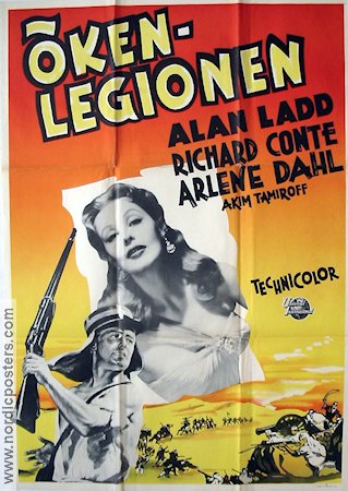 Desert Legion 1953 poster Alan Ladd