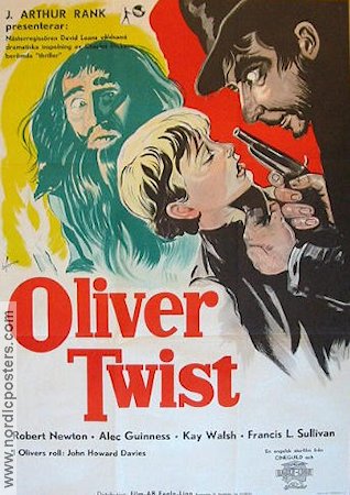 Oliver Twist 1948 poster Alec Guinness David Lean