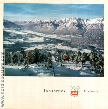 Olympic Games Innsbruck 1964 poster Olympic Winter sports Poster from: Austria