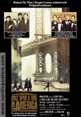 Once Upon a Time in America 1984 poster Robert De Niro Sergio Leone