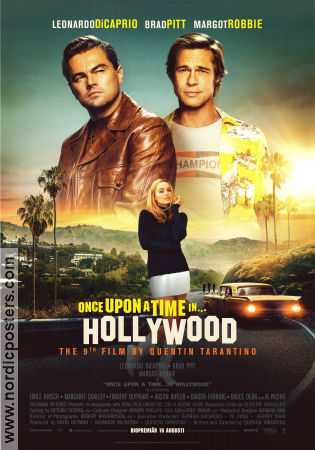 Once Upon a Time In Hollywood 2019 poster Leonardo DiCaprio Quentin Tarantino