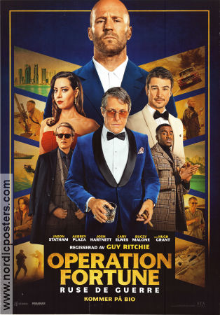 Operation Fortune: Ruse de Guerre 2023 movie poster Jason Statham Aubrey Plaza Cary Elwes Hugh Grant Guy Ritchie