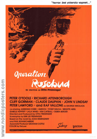 Rosebud 1975 poster Peter O´Toole Otto Preminger