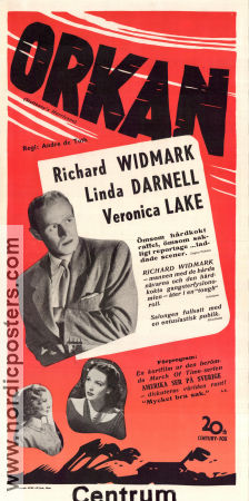 Slattery´s Hurricane 1949 poster Richard Widmark André De Toth