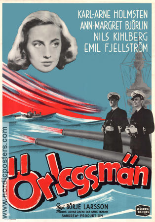 Örlogsmän 1943 poster Karl-Arne Holmsten Börje Larsson