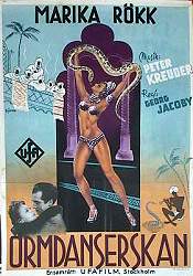 Kora Terry 1941 movie poster Marika Rökk Snakes