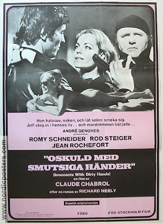 Innocents with Dirty Hands 1976 movie poster Romy Schneider Rod Steiger Claude Chabrol