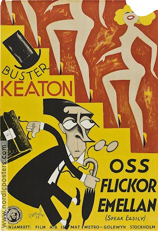 Speak Easily 1932 movie poster Buster Keaton