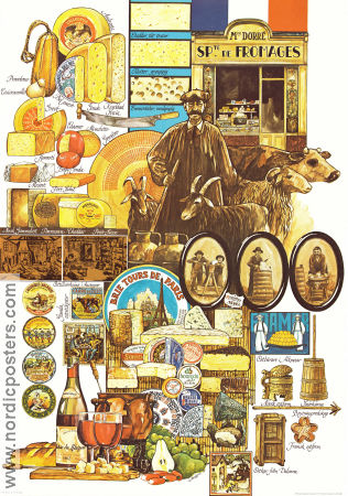 Ost Cheese 1977 poster Food and drink Poster artwork: Sven Nordqvist