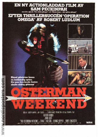 The Osterman Weekend 1983 movie poster Rutger Hauer Burt Lancaster Craig T Nelson Sam Peckinpah