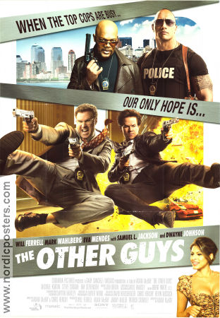 The Other Guys 2010 movie poster Will Ferrell Mark Wahlberg Derek Jeter Adam McKay Police and thieves
