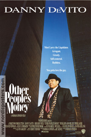 Other People´s Money 1991 movie poster Danny de Vito Gregory Peck Penelope Ann Miller Norman Jewison Money