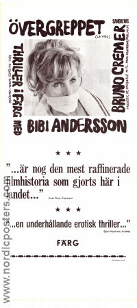 Le Viol 1967 poster Bibi Andersson Jacques Doniol-Valcroze