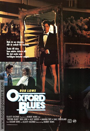 Oxford Blues 1984 movie poster Rob Lowe Ally Sheedy Amanda Pays Robert Boris School Sports