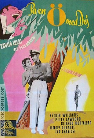 On an Island with You 1948 movie poster Esther Williams Peter Lawford Ricardo Montalban Jimmy Durante Richard Thorpe Musicals
