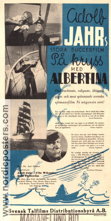 På kryss med Albertina 1938 poster Adolf Jahr Per-Axel Branner
