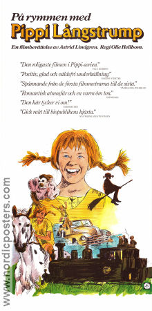 Pippi on the Run 1970 poster Inger Nilsson Olle Hellbom