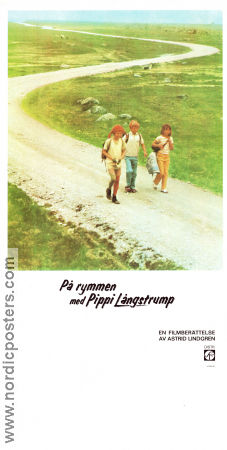 Pippi on the Run 1970 movie poster Inger Nilsson Maria Persson Hans Alfredson Olle Hellbom Writer: Astrid Lindgren Kids