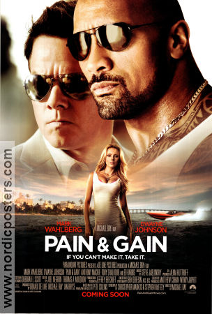 Pain and Gain 2013 poster Mark Wahlberg Michael Bay