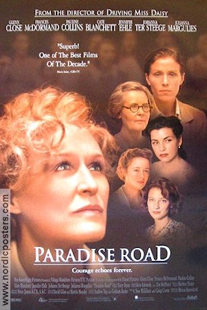 Paradise Road 1997 movie poster Glenn Close Frances McDormand Cate Blanchett Bruce Beresford