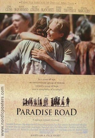 Paradise Road 1997 movie poster Glenn Close Frances McDormand Cate Blanchett Bruce Beresford
