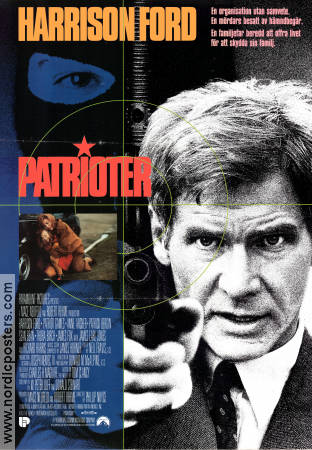 Patriot Games 1992 movie poster Harrison Ford Anne Archer Sean Bean Phillip Noyce