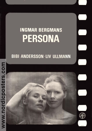 Persona 1966 movie poster Liv Ullmann Bibi Andersson Margaretha Krook Gunnar Björnstrand Ingmar Bergman