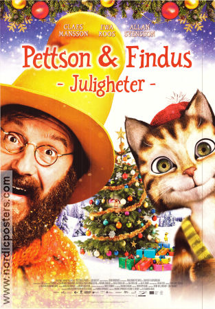 Pettson och Findus juligheter 2016 movie poster Claes Månsson Ali Samadi Ahadi Animation