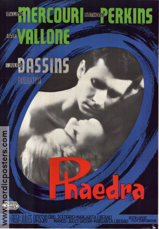 Phaedra 1962 poster Melina Mercouri Jules Dassin