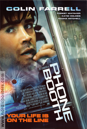 Phone Booth 2002 movie poster Colin Farrell Kiefer Sutherland Forest Whitaker Joel Schumacher Telephones