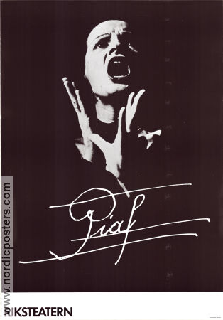 Piaf 1980 poster Birgit Carlstén Find more: Riksteatern Find more: Teater