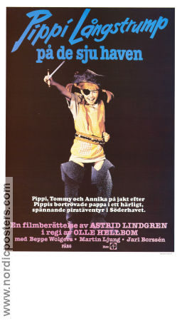 Pippi in the South Seas 1970 poster Inger Nilsson