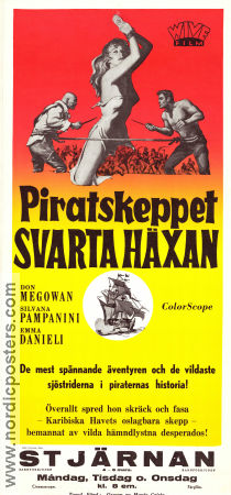 Il terrore dei mari 1961 movie poster Don Megowan Silvana Pampanini Emma Danieli Domenico Paolella Adventure and matine