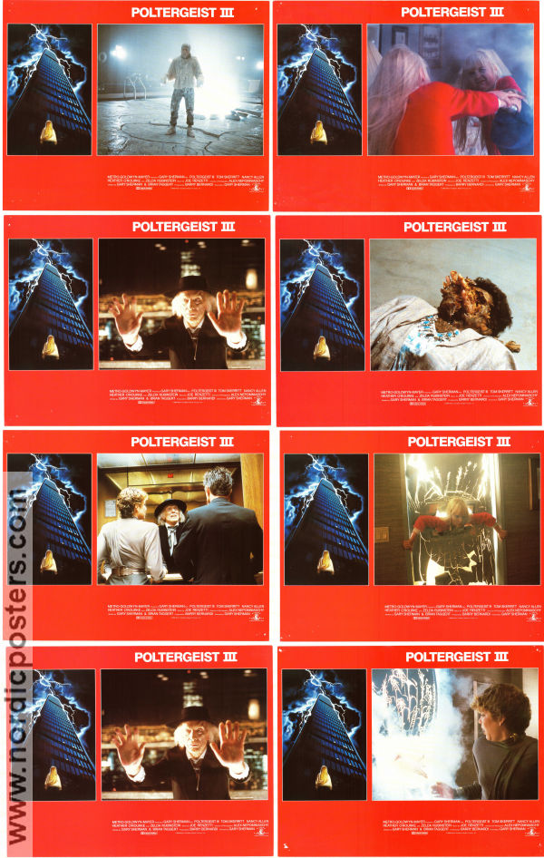 Poltergeist III 1988 lobby card set Heather O´Rourke Tom Skerritt Nancy Allen Gary Sherman