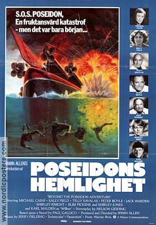 Beyond the Poseidon Adventure 1979 movie poster Michael Caine Ships and navy