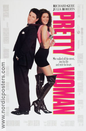 Pretty Woman 1990 movie poster Richard Gere Julia Roberts Garry Marshall Romance
