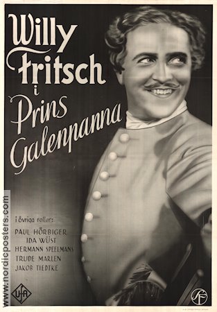 Des jungen Dessauers grosse Liebe 1933 poster Willy Fritsch Arthur Robison