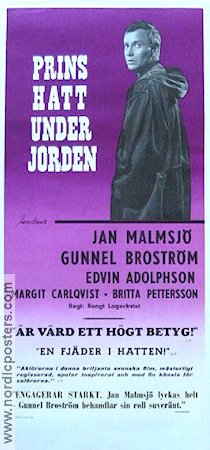 Prins Hatt under jorden 1963 poster Jan Malmsjö Bengt Lagerkvist