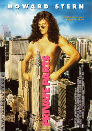Private Parts 1997 movie poster Howard Stern Mary McCormack Robin Quivers David Letterman Betty Thomas