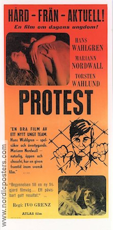 Protest 1967 movie poster Hans Wahlgren Ivo Grenz