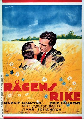 Rågens rike 1929 movie poster Margit Manstad Eric Laurent