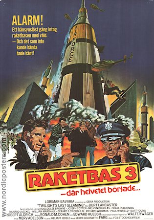 Twilight´s Last Gleaming 1977 movie poster Burt Lancaster Richard Widmark Roscoe Lee Browne Robert Aldrich Spaceships