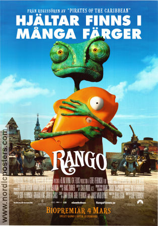 Rango 2011 movie poster Johnny Depp Gore Verbinski Animation